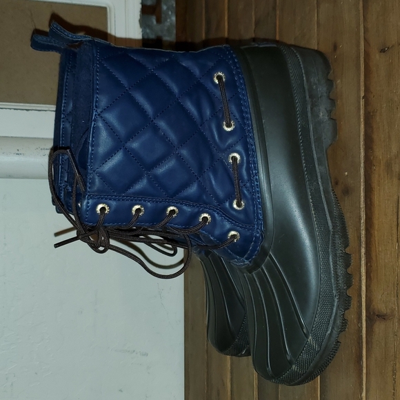 Sperry brown and blue boots size US 8 - Picture 1 of 6